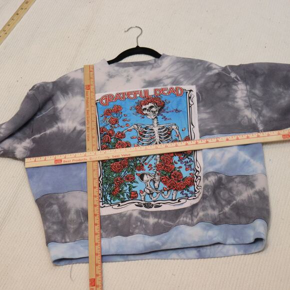 Grateful Dead Tie Dye appliqued Sweatshirt Size L - Picture 3 of 6